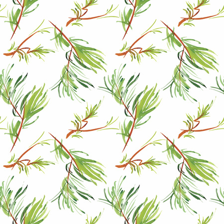 Seamless pattern with Beautiful flowers, Watercolor painting.のイラスト素材