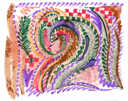 Colorful watercolor abstract background illustration.