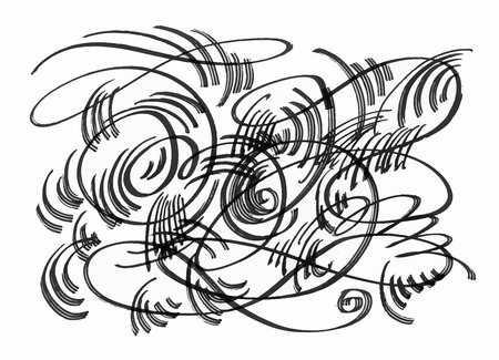 Black and white watercolor abstract blots backgroundのイラスト素材