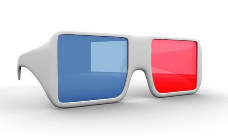 3d glassesの写真素材