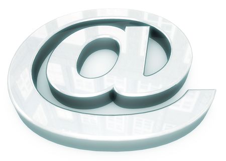 Arroba metalの写真素材