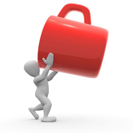 drinking coffeeの写真素材