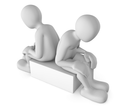 thinking about the problemの写真素材