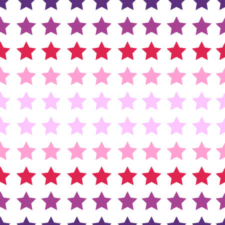 Pattern with stars on white background. Seamless vector template. Christmas star. Texture for printing on fabric paper or for holiday. Vector graphics.のイラスト素材