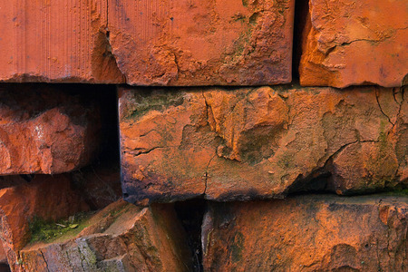Red brick wall texture grunge background