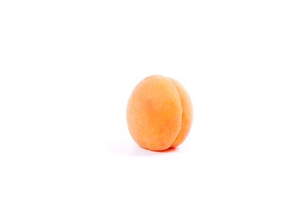 Close up view of ripe whole and halved apricots isolated on white background. Healthy food concept. Harvest time.
の写真素材