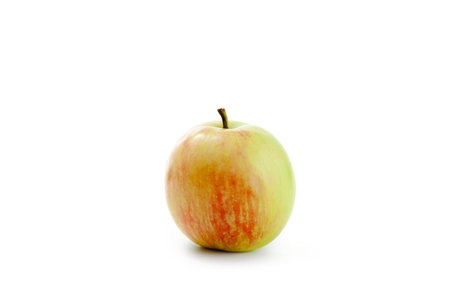 Fresh green apple isolated on white background with clipping path.の写真素材