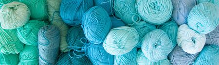 Color yarn for knitting, knitting needles and crochet hooks.