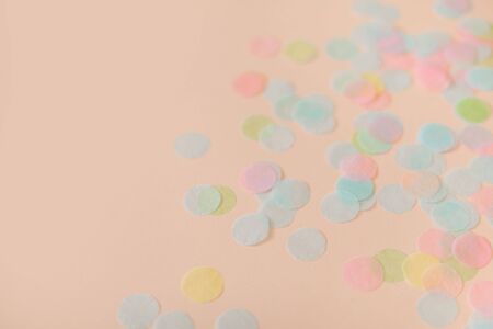 Gifts for a birthday, party or new year. Delicate pastel colors.の写真素材