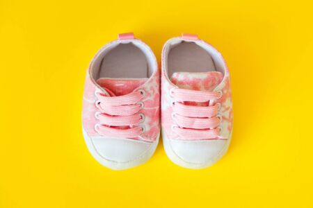 Baby shoes for baby baby postcardの写真素材