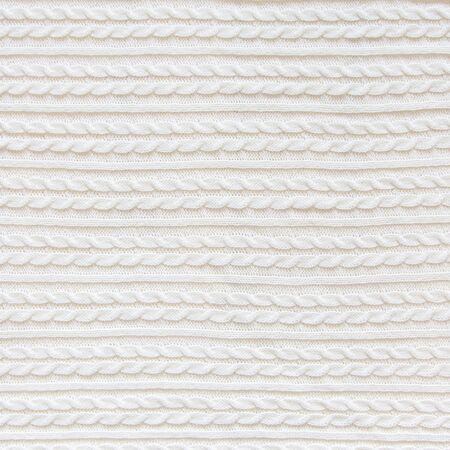 knitted fabric of white color.の写真素材
