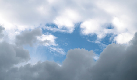 beautiful rain clouds in the sky photographed close-up