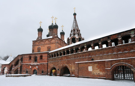 The Cathedral of the Dormition in krutitskoe metochion in Moscowの写真素材