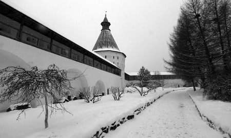 Novospassky Monastery in Moscow in winter