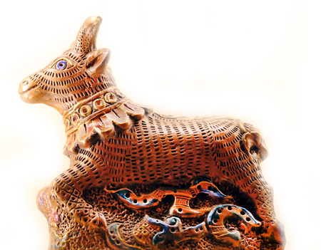 Beautiful ceramic toys a photographed close upの写真素材