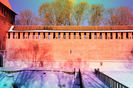 The old fortress in the city of Smolensk in Russia