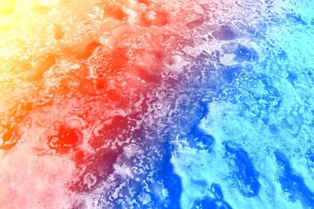 Beautiful texture ice are photographed close upの写真素材