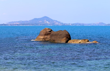 Beautiful seascape on the background of the Islandsの写真素材