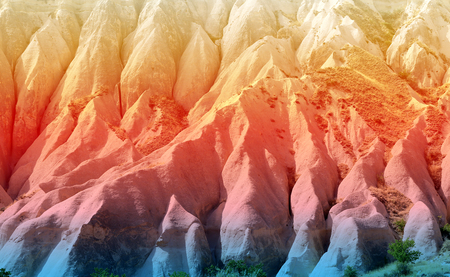 mountains in Turkey in Cappadociaの写真素材