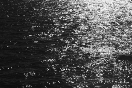 Beautiful texture of the sea water black and whiteの写真素材