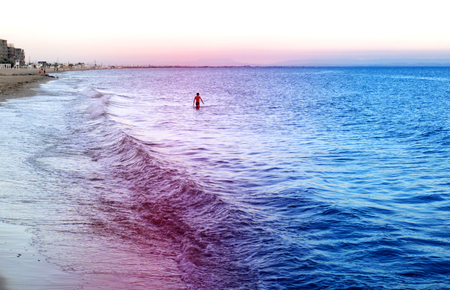 Beautiful sea landscape of the Black seaの写真素材
