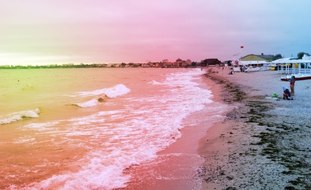 Beautiful sea landscape of the Black seaの写真素材