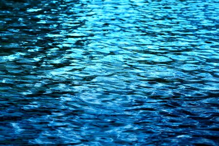 Beautiful blue sea water texture photographed close up