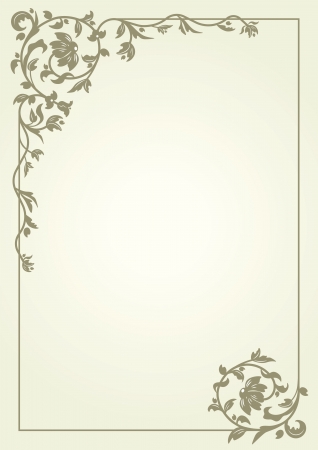 Vintage decorative retro frame    のイラスト素材