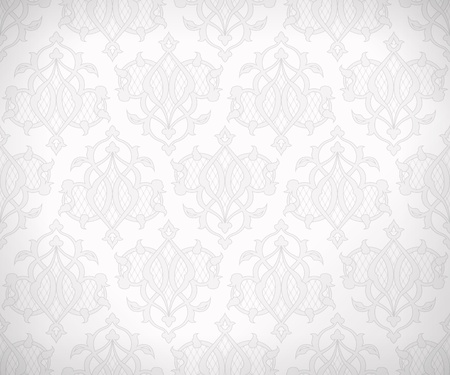 Vintage abstract  seamless pattern in subtle shades of white and gray colors for wallpaper background のイラスト素材