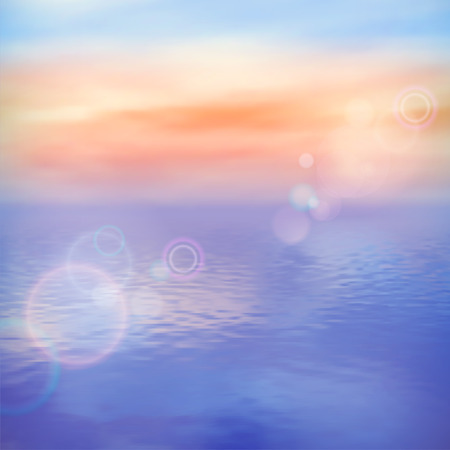 Sea background calm and clear. Marine panoramic landscapeのイラスト素材