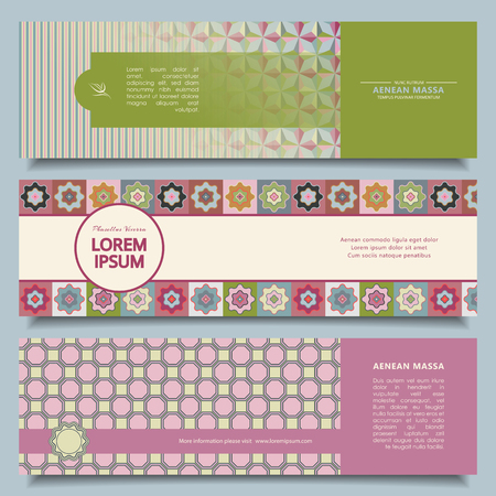 Abstract vector bannersのイラスト素材