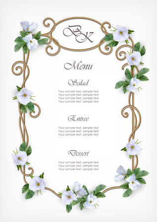 Wedding Decorative Frameのイラスト素材