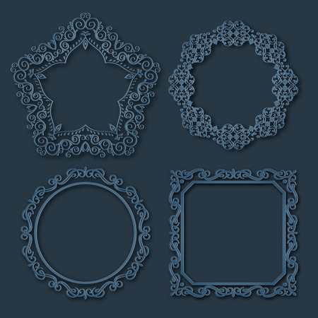 Frame Borders Setのイラスト素材