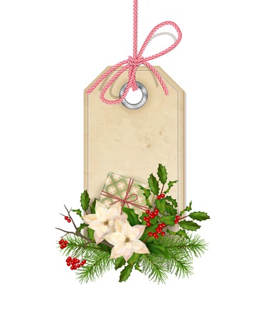 Vector Christmas Labelのイラスト素材