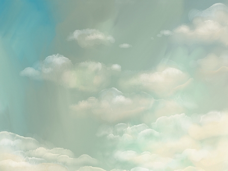 Sky Watercolor Backgroundの写真素材
