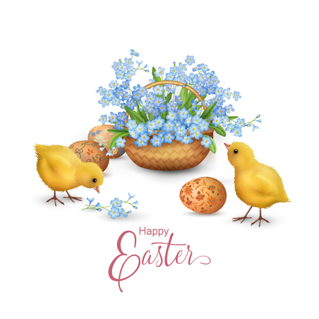 Happy Easter Cardのイラスト素材