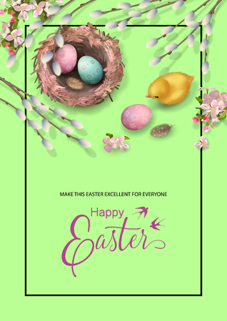 Easter Holiday Backgroundのイラスト素材