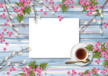 Spring Top View Backgroundのイラスト素材