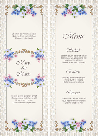 Wedding Decorative Frameのイラスト素材