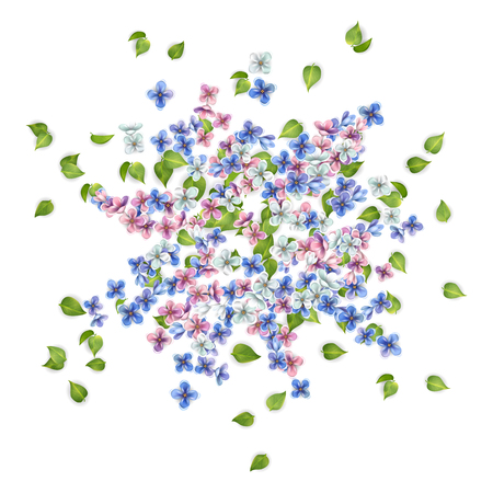Vector Flying Flowersのイラスト素材