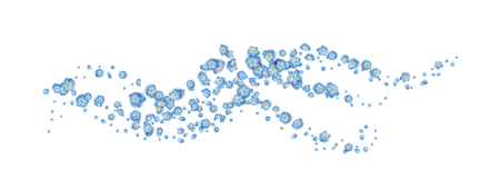Blue Flying Flowers