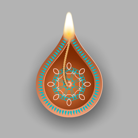 Diwali Oil Lampのイラスト素材