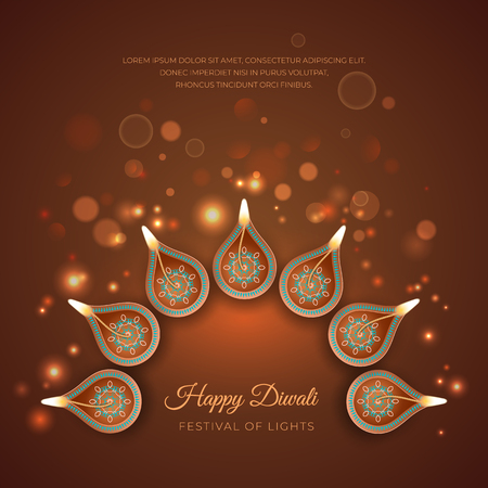Diwali Festival Backgroundのイラスト素材