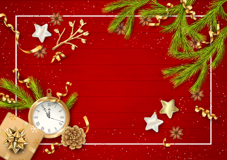 Festive Christmas Backgroundの写真素材