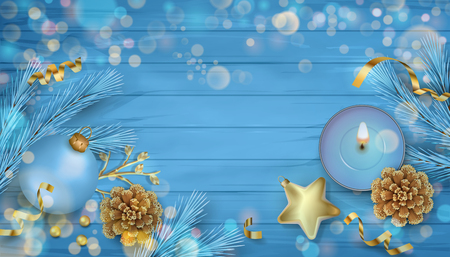 Festive Christmas Backgroundの写真素材