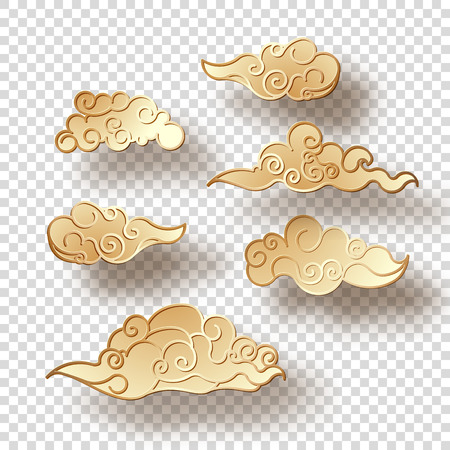 Chinese Style Cloudsのイラスト素材