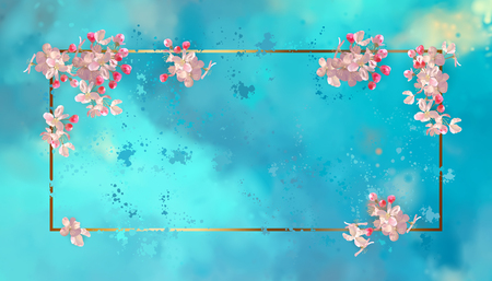 Spring Blossom Backgroundの写真素材