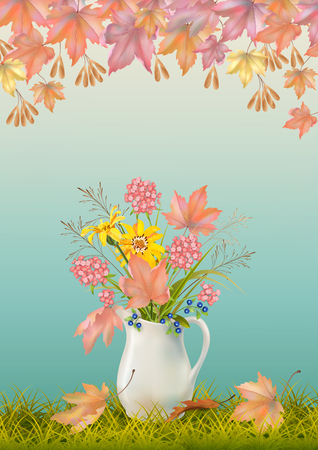 Vector Autumn Backgroundのイラスト素材