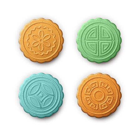 Mid-Autumn Festival Mooncakeのイラスト素材