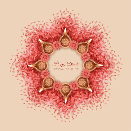 Diwali Festival Backgroundのイラスト素材